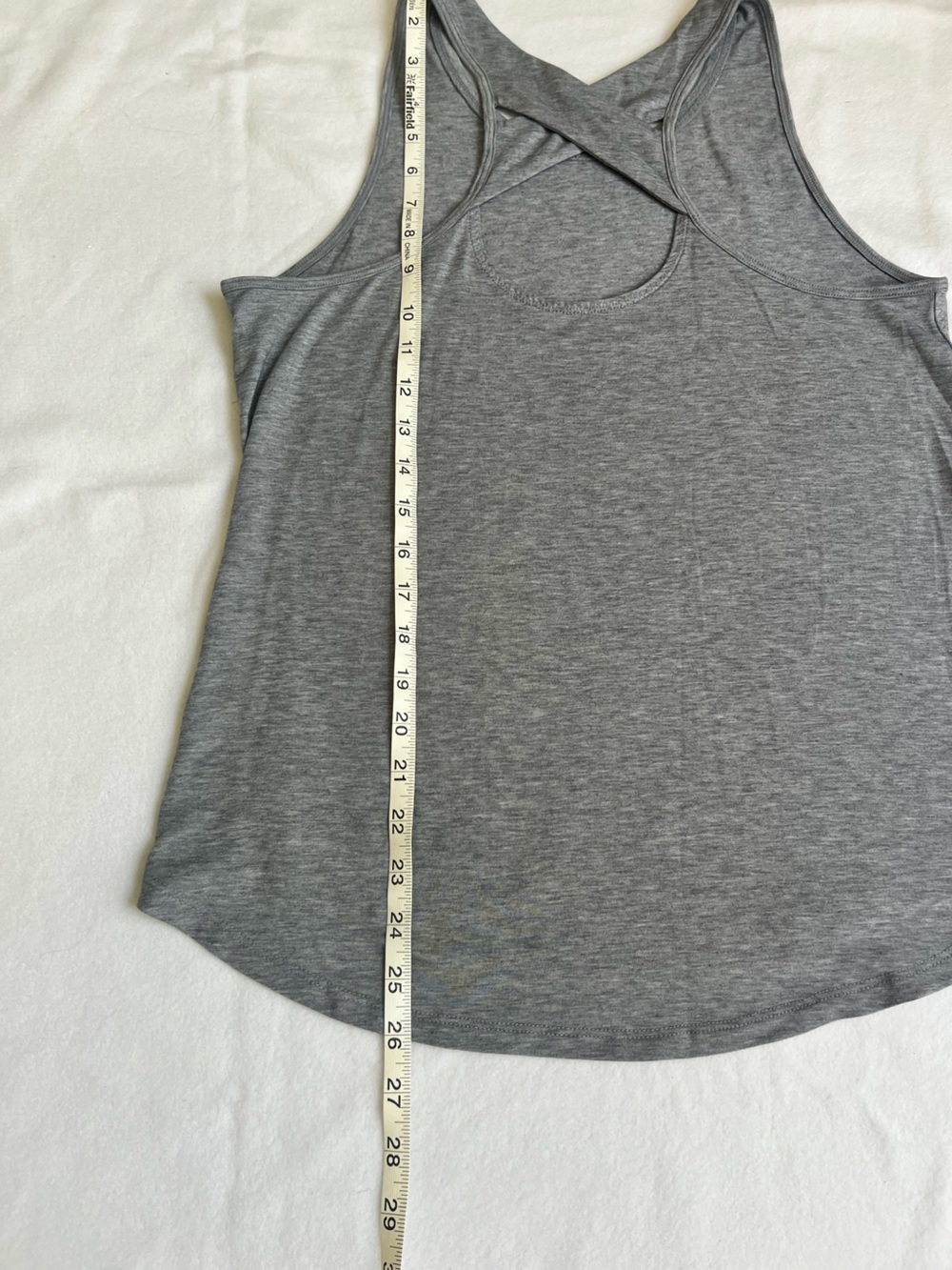 ATHLETA Gray Cross-Back Performance Tank Top - Picture 6 of 8